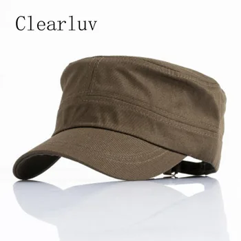 

Flat Top Men Summer Adjustable Spring Army Caps Baseball Fashion Classic Cotton Military Hat Outdoor Sunproof Casual Hats