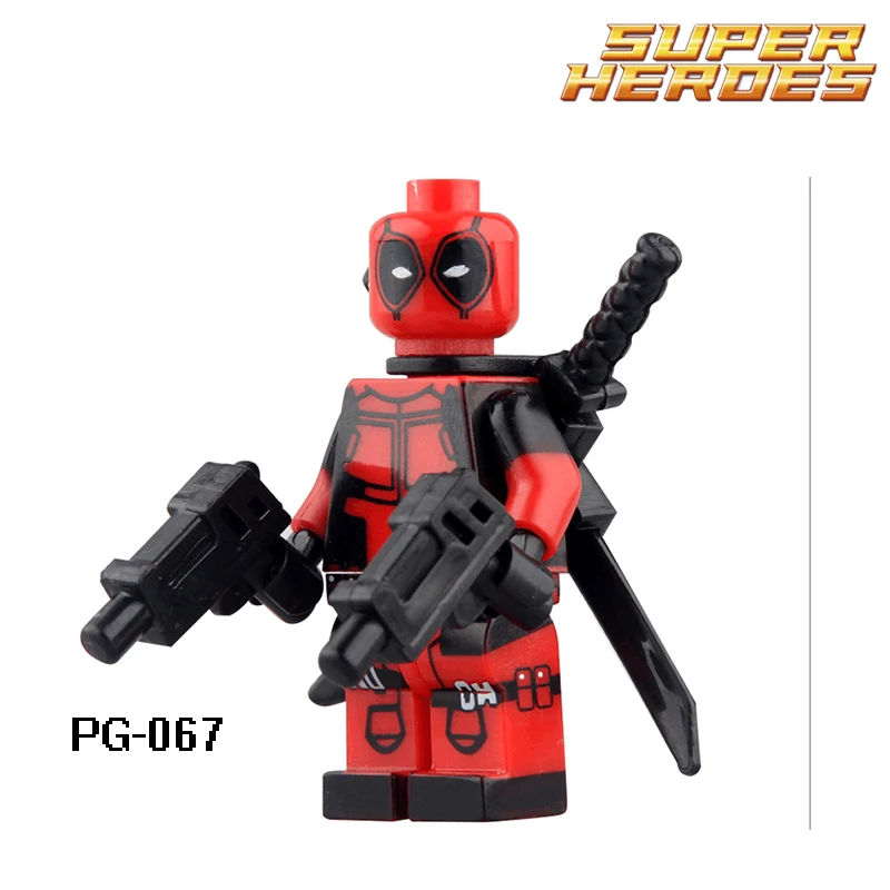 50 шт./лот кирпичи MG0188 Дэдпул с мотоциклом Marvel мстители Супер Герои экшн коллекция строительные блоки игрушки для детей - Цвет: Темно-серый
