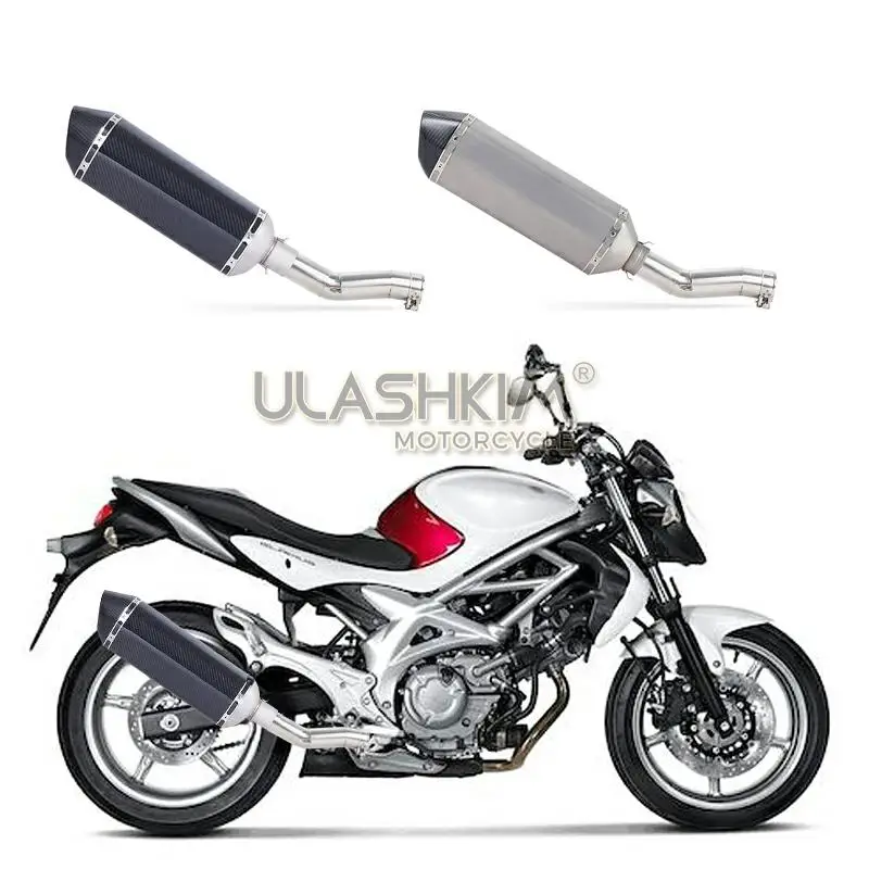 Полная выхлопная система мотоцикла глушитель Escape slip on для SUZUKI SFV650 Gladius Модифицированная контактная средняя труба с DB-killer