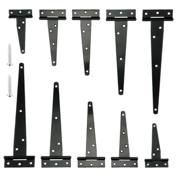 

10pcs T Shape Hinges Heavy Duty Furniture Hinges for Home School Office