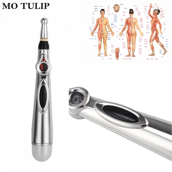 

DROP SHIPPING Electronic Acupuncture Pen Electric Meridians Laser Therapy Heal Massage Pen Meridian Energy Pen Relief Pain Tools