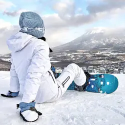 Открытый Зимний лыжный костюм женский высококачественный лыжный жакет + брюки зимний теплый водонепроницаемый ветрозащитный лыжный