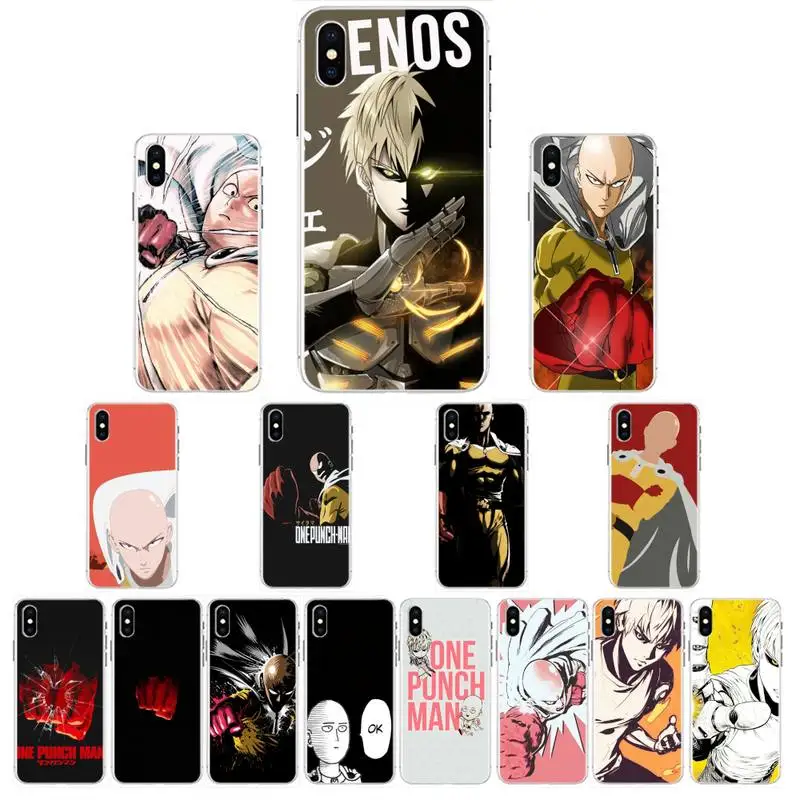Anime Bleach One Punch Man Newly Arrived Black Cell Phone Case For IPhone 11 Pro XS MAX 8 7 6 6S Plus X 5 5S SE XR Cover | Мобильные