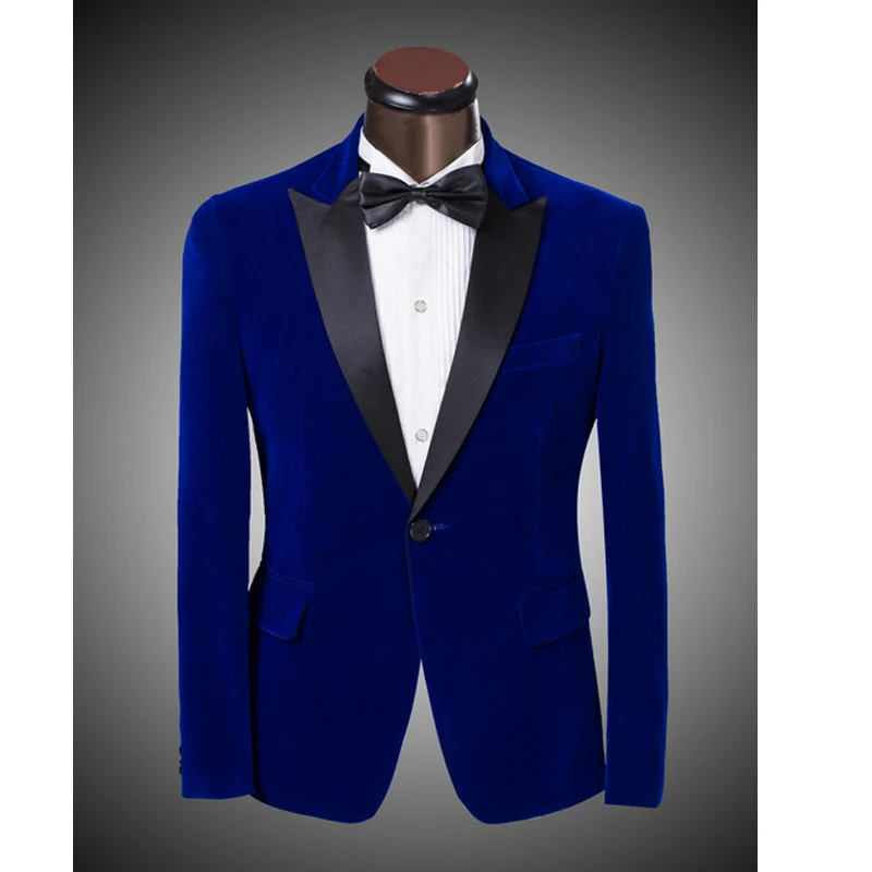 2019 Mens Classic Velvet Suits Formal Jacket Burgundy Royal Blue Wedding Groom Slim Fit Tuxedo Costume Casual Blazer 2019 Mens Classic Velvet Suits Formal Jacket Burgundy Royal Blue Wedding Groom Slim Fit Tuxedo Costume Casual Blazer