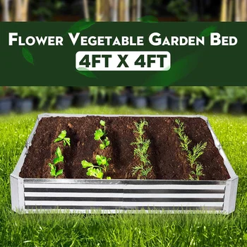 

Raised Plant Bed Garden Flower Planter Vegetable Box Planting Grow Bag Planting Pot for Plants Folding Metal Iron Nursery pot