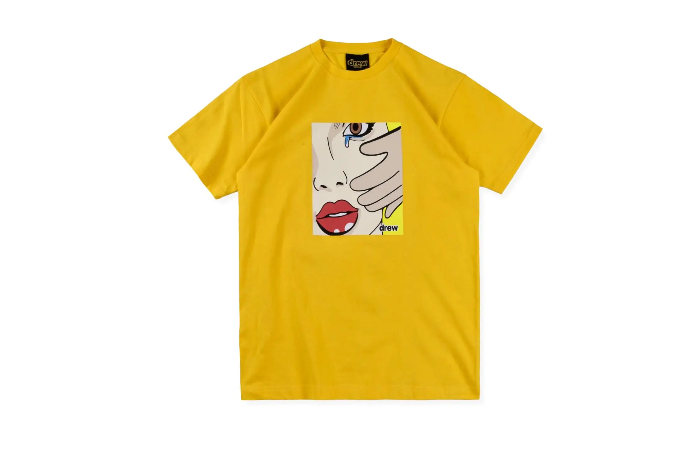 19ss jusin bieber drew house футболки для мужчин и женщин модный стиль drew футболки уличная хип хоп свободные рукава для влюбленных