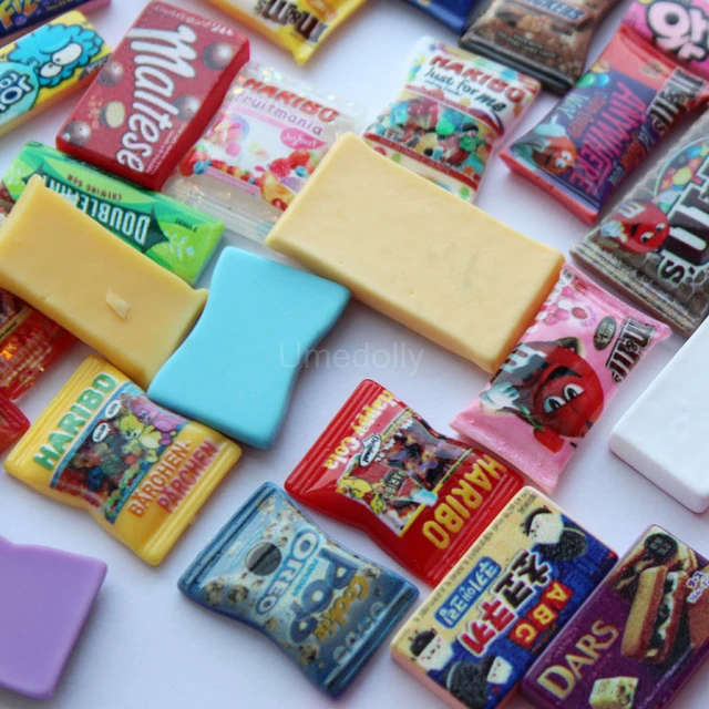 Assorted Resin 1/6 Miniature Dollhouse Snack Bag Mini Pretend Food for Barbies Doll Kitchen Accessories Toys for Girl 3