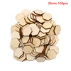 100pcs/lot Hexagonal Shape Wood DIY Laser Cut Embellishment Craft Decor Ornaments Wedding ► Photo 3/6