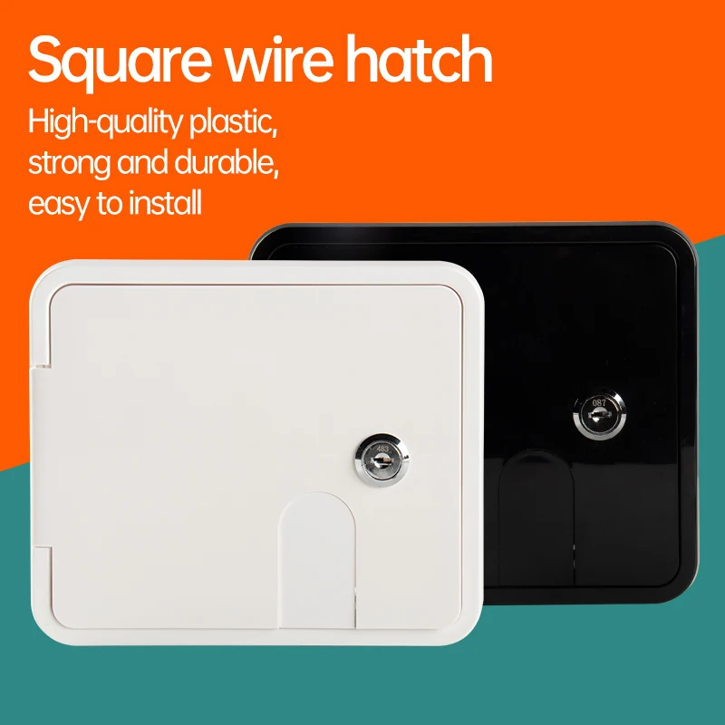 BoatSquareElectricCableHatchAccessDoor2KeysElectricPowerCord