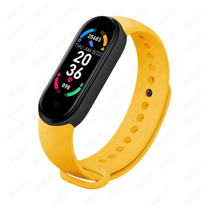 2021 M6 Smart Watch Men Women Heart Rate Monitor Blood Pressure Fitness Tracker Smartwatch Sports Bracelet Clock For Xiaomi iOS 
