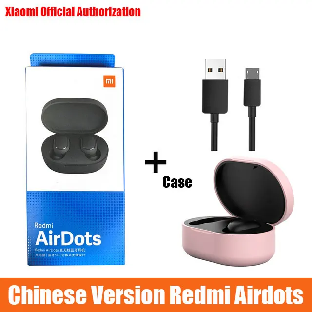 Xiaomi Redmi Airdots наушники-вкладыши TWS Bluetooth 5,0 наушники стерео Беспроводной активный Шум отмена с микрофоном громкой связи - Цвет: As the picture