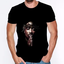 

Top Rap Tupac Shakur 2Pac T-shirt Legendary Rapper 3D Printing Men's and Women's Fashion Casual Camisetas Hombre Oversized Top