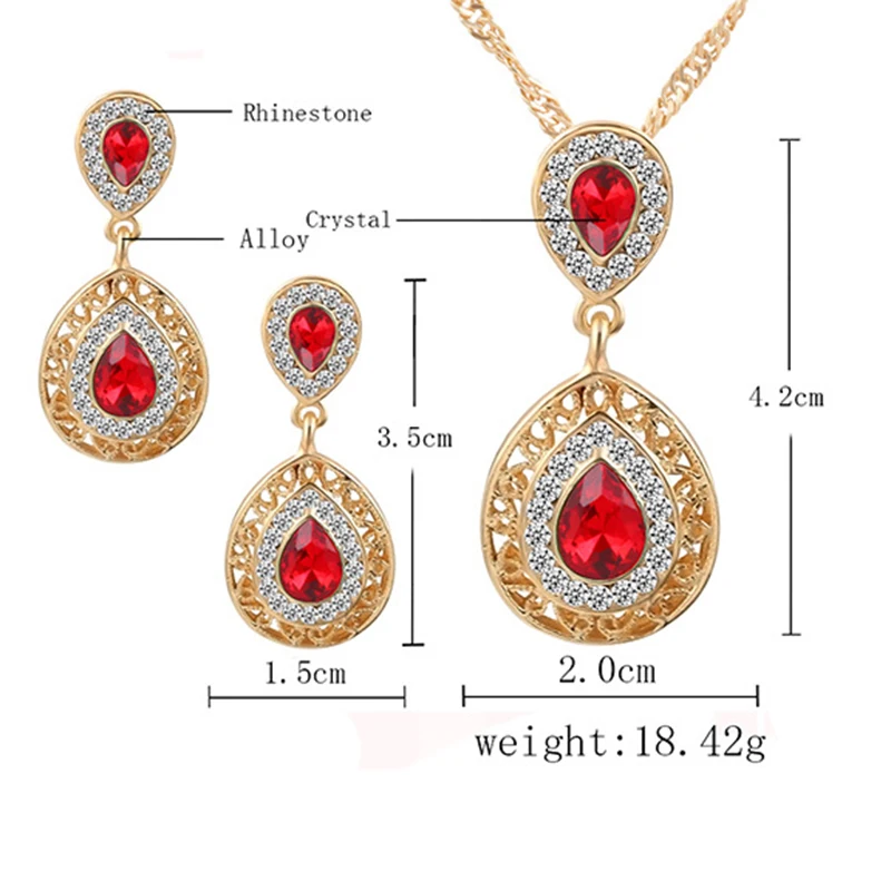 Luxury-Crystal-Waterdrop-Pendant-Necklace-Earring-Stud-Jewelry-Set-For-Women-Girl-Vintage-Shiny-Zircon-Wedding.