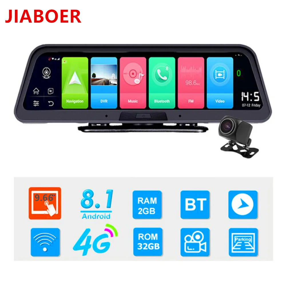 

10 inch IPS 4G Android Smart Car DVR Camera GPS Navigation ADAS FHD 1080P Car video Recorder WiFi Live Remote monitoring