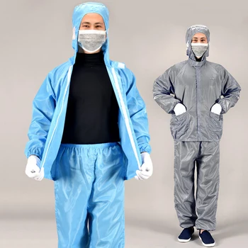 

Anti-static Hooded Split Safety Protective Clothing Reusable Breathable Dust-proof Waterproof Coveralls Isolation Suit D30