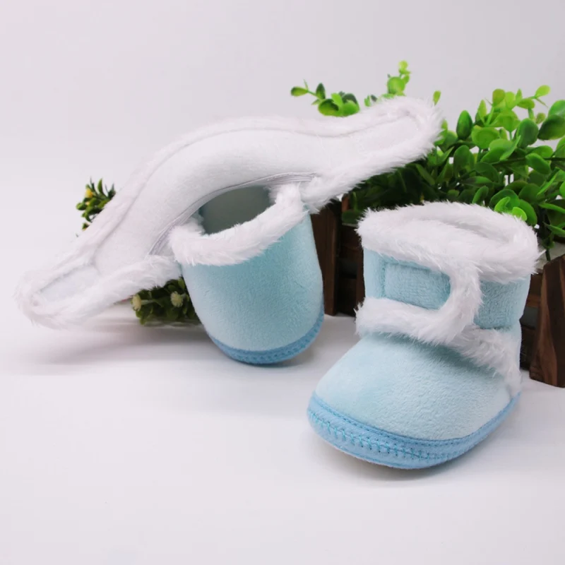 Newborn Toddler Warm Boots Winter First Walkers baby Girls Boys Shoes Soft Sole Fur Snow Booties for 0-18M