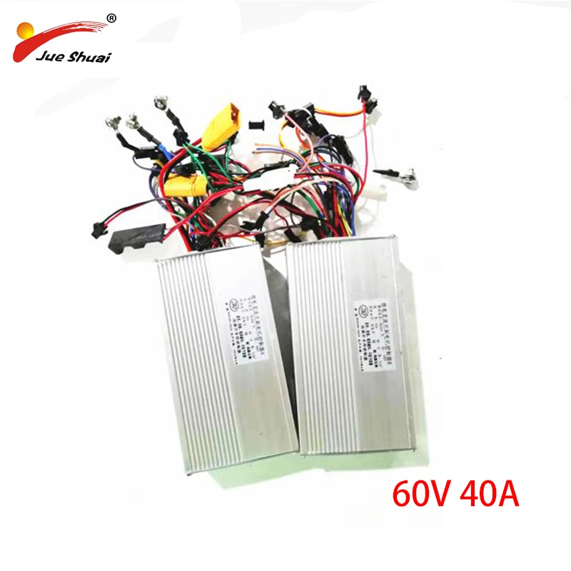 60V 40A Aluminum Alloy Electric Scooter Controller Front Rear DC Controller For 60v Electric Scooter Patinete Eletrico Sale