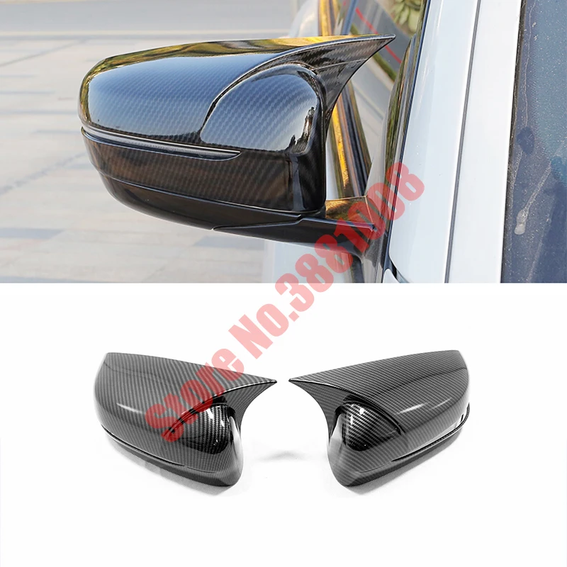 

ABS Carbon Fiber For BMW 5 series 2018 2019 Car Accessories Side Door Rearview Mirror Cover Decoration Sticker Car Styling 2pcs