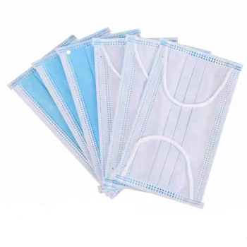 

200 PCS Disposable Face Mask 3-Ply Protective Non-woven 3 Layers Disposable Masks Elastic Earloop Disposable Protective Mask