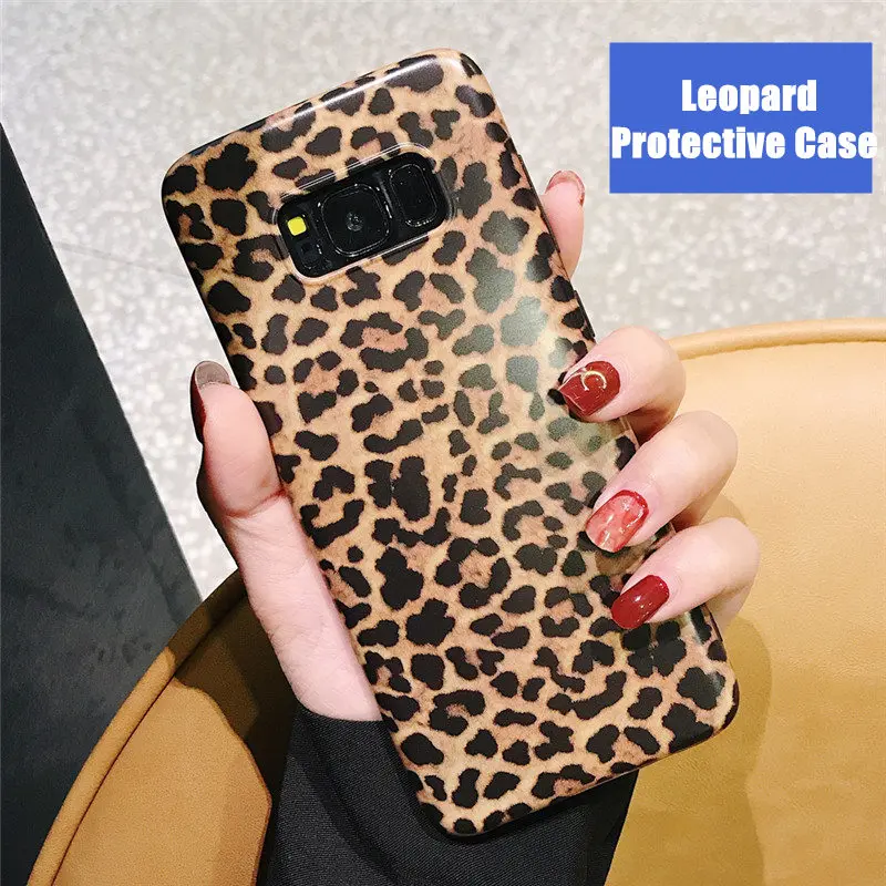 

For Samsung Galaxy S8 S9 S10 Plus TPU Soft Back Cover Case For Galaxy Note 8 9 Fundas Fashion Leopard Print Silicone Phone Cases