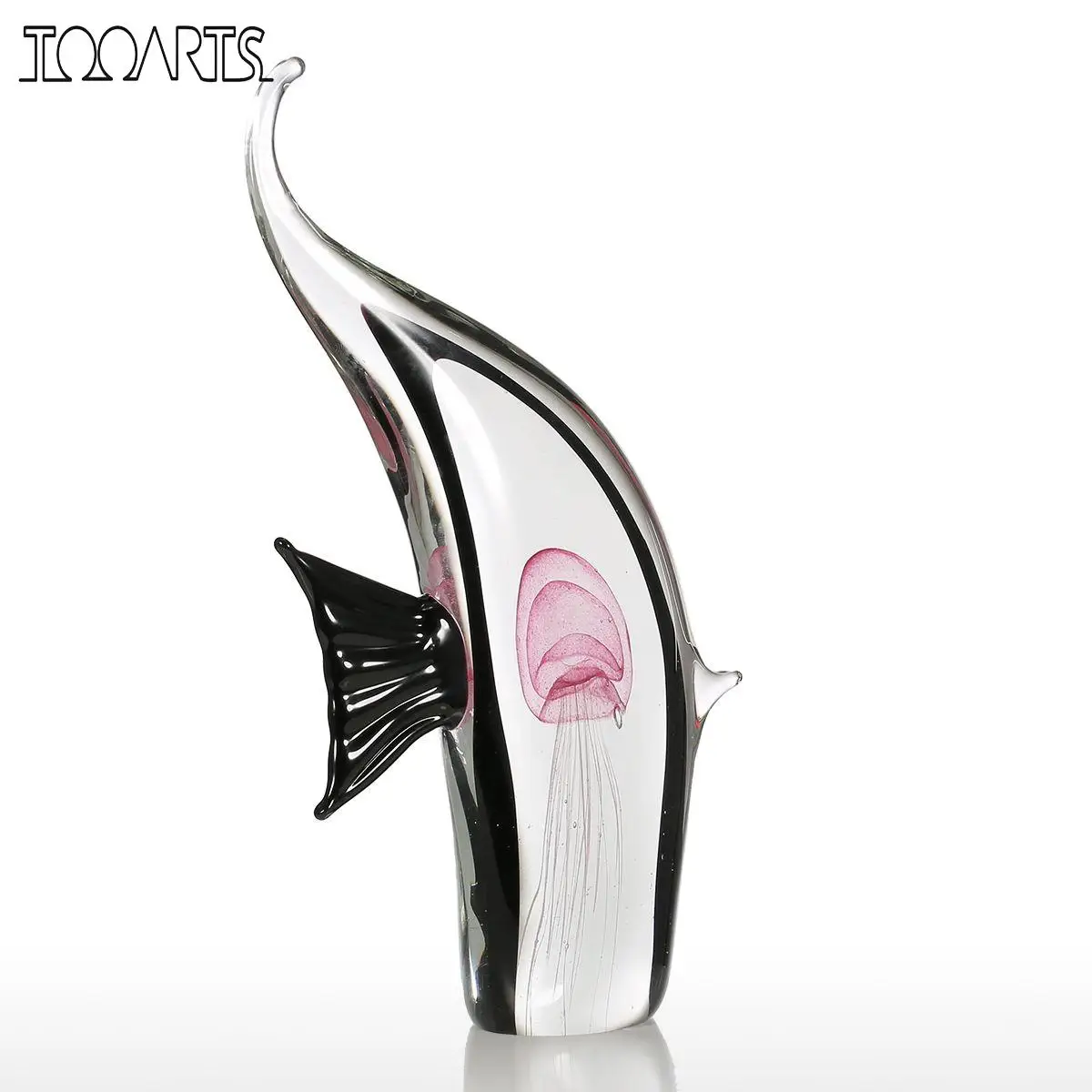 

Sculpture Elephant Fish Glass Sculpture Home Decoration Animal Ornament Gift Craft Decoration