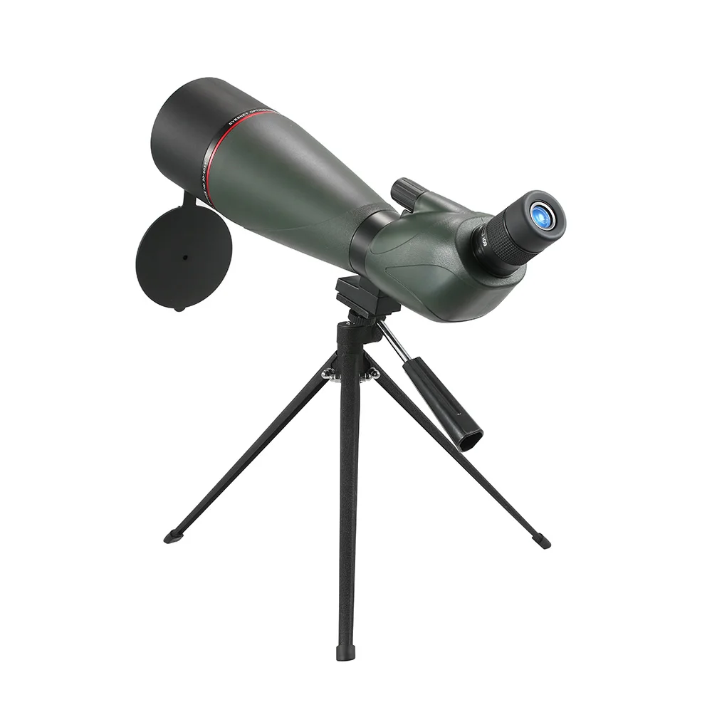 Eyeskey 20-60x80 угловой Зрительная труба BaK4 водонепроницаемый противотуманный портативный дорожный Телескопический Монокуляр телескоп с треногой чехол для переноски