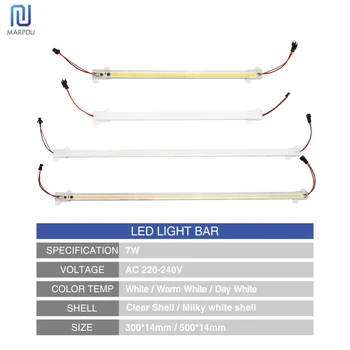 LED Kitchen Light LED Bar Light 7W 30cm 50cm Clear Shell Milky White Shell White Warm White Day White 220V For Kitchen Lighting 2