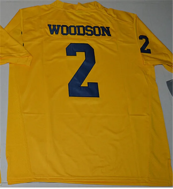 Бежевый Новое поступление Michigan Wolverines Charles Woodson 2 Limited-желтый Размер S, M, L, XL, 2XL, 3XL Jim Harbau Jersey - Цвет: Бежевый