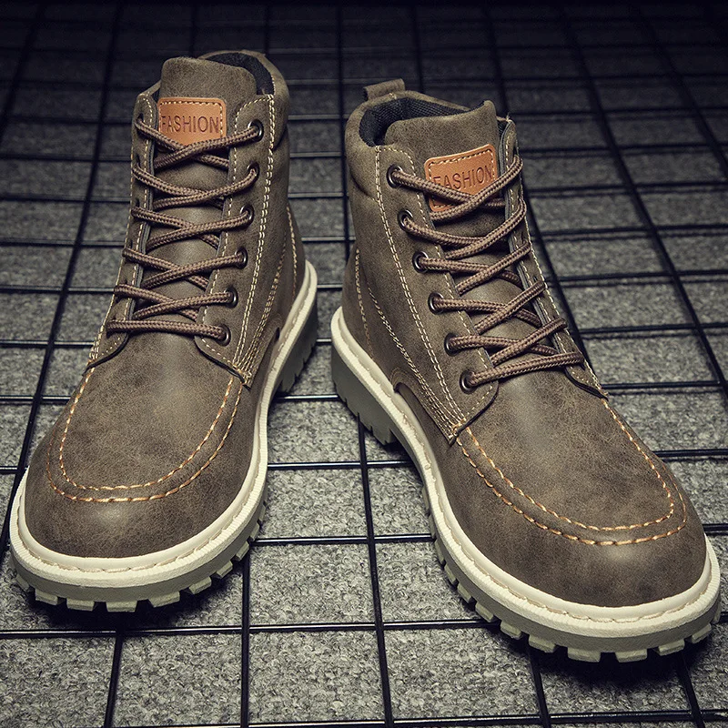 

Real Sale 2019 New Martin Shose High Help Men's Locomotives, British Leather Tools And Boots Wholesale Freeshipping Arrival Hot