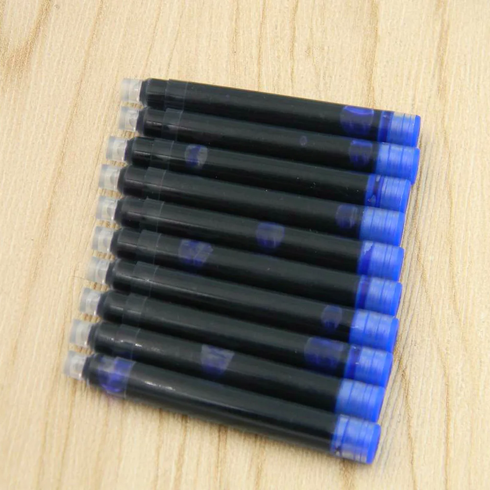 Fountain Pen Ink Fountain Pen ink RED BLUE OR BLACK Standard replacement 2.6MM 10pc Stationery Office school supplies Writing