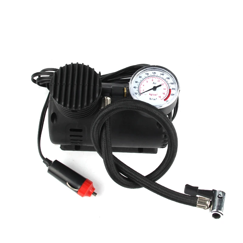 Автомобильный портативный мини компрессор электрический воздушный для мячей 12 В