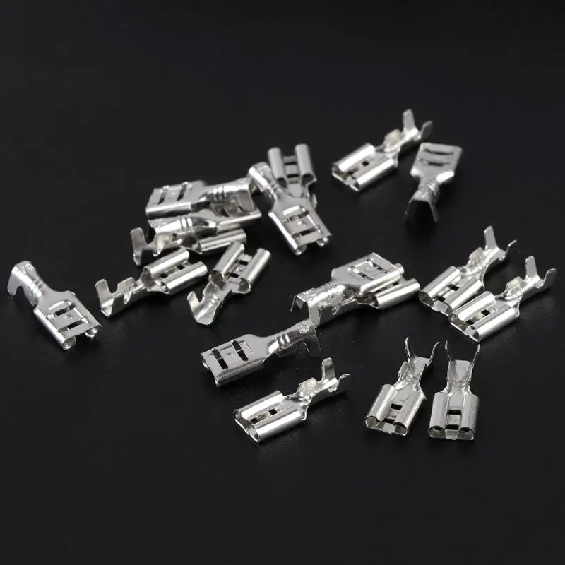 500 шт./кор. обжимных разъёмов, коннекторов комплект проводное подключение Plug весенний хлопковый костюм Женский Лопата соединители Разъемы 2,8 мм 4,8 мм 6,3 мм K4UA