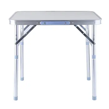 

OUTAD Folding portable picnic table aluminum Height Adjustable Indoor Outdoor Party Dining Camping Table With Handle
