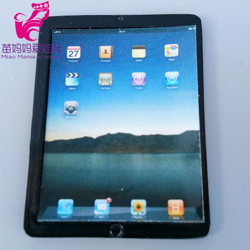 Mini Phone Mobile Laptop for 1/12 1/8 Bjd Doll Barbie 13 H6cb7e71fb24740b584f6648455bda70cA