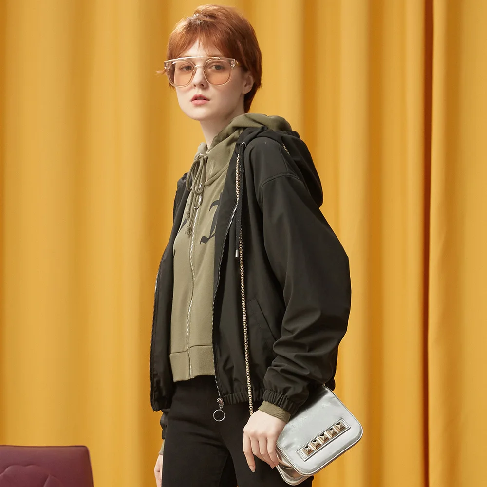 incredible Metersbonwe 2019 Fashion Windbreaker Jacket Women Autumn Coats Casual Basic Bomber Jackets Thin Wom