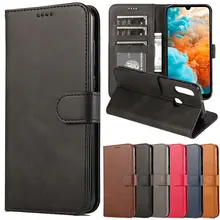 Кожаный чехол для huawei Y6, роскошный чехол-книжка, чехол-книжка для телефона huawei Y7, чехол для huawei Y6 Y7, чехол-сумка