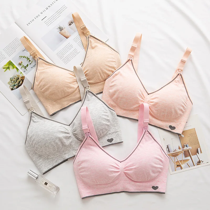 Lowered New breastfeeding bra pregnant women underwear maternity nursing bra ZemNQYrBn