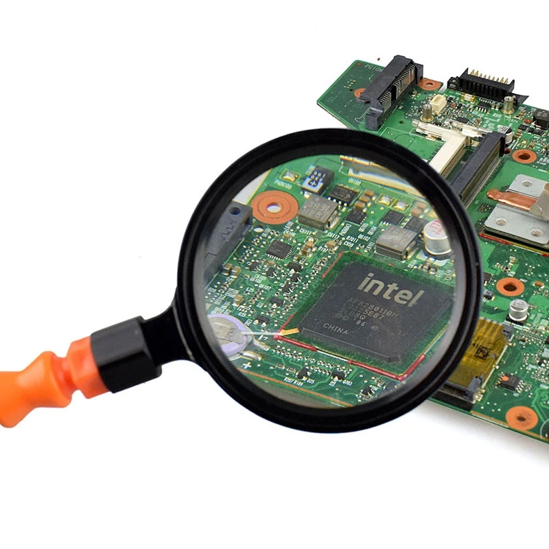  Third Hand Löten Pcb Halter Werkzeug Sechs Arme Helping Hands mit Lupe Objektiv Usb Ladung Mini Led