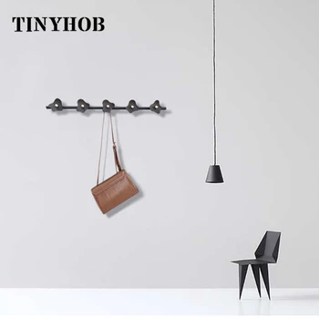 

Nordic Style Iron Towel Hook Black Wall Hook Decor Tool for Clothes Tie Hat White Hanger with Screws for Living Room Bedroom