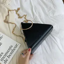 Весна и лето новая модная необычная индивидуальная посылка из искусственной кожи ручная треугольная цепочка на запястье женская сумка на плечо