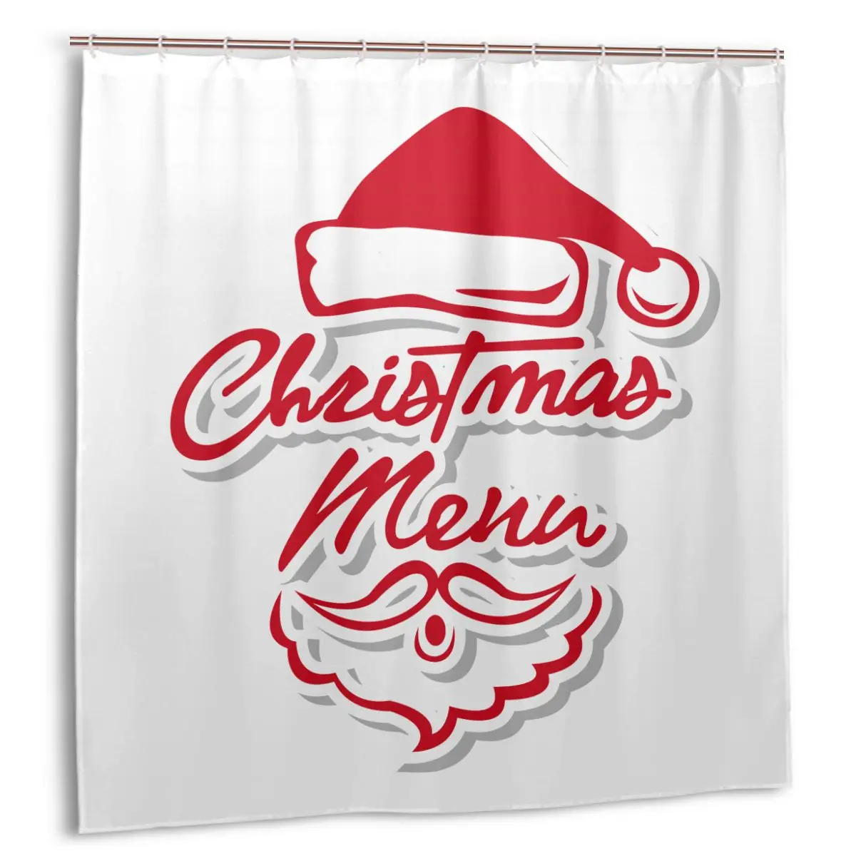 Очарование дома Санта Клаус Merry Christmas To You пластиковые занавески для душа 72x72 в индивидуальные ванная комната водонепроницаемый полиэстер