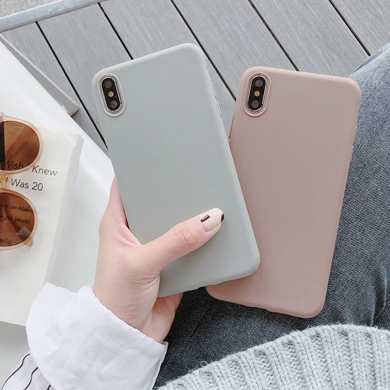 Ультратонкие однотонные Чехлы для Xiaomi Mi 8 Lite 9 SE A1 A2 5X 6X Mi6 Note 3 Mix2s Max Pro мягкий чехол