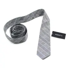 Модный мужской деловой костюм из шамбре, повседневный узкий галстук, тонкий галстук, серый клетчатый хлопчатобумажный галстук, галстуки/ATB004-ATB007