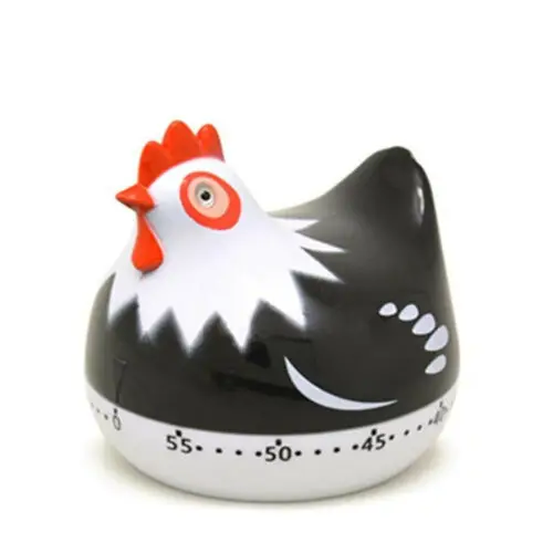 Kitchen Alarm Clock Electronic Mechanical Timer kitchen timer Hen Cook Timer - Цвет: Черный