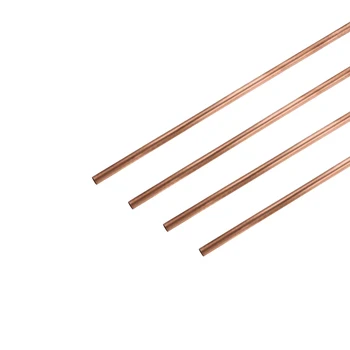 

uxcell 4 Pcs Copper Round Tube 2mm 7mm OD 300mm Long Straight Pipe Tubing for DIY Crafts