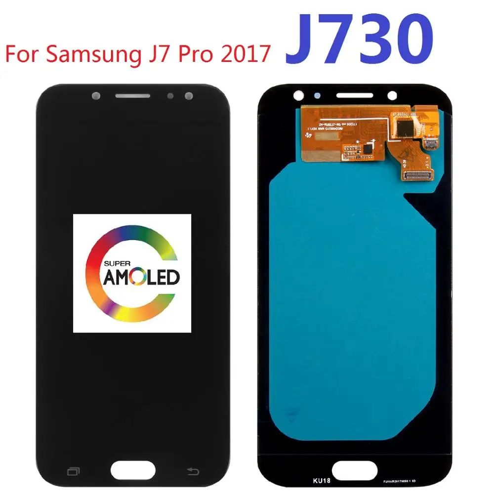 ЖК дисплей Amoled для Samsung Galaxy J7 Pro 2017 сенсорный экран с дигитайзером в сборе J730F J730M