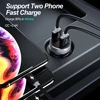 QC 3.0 métal double USB téléphone chargeur de voiture LED affichage numérique pour iPhone Xiaomi Samsung Huawei surveillance rapide de la tension de charge ► Photo 2/6