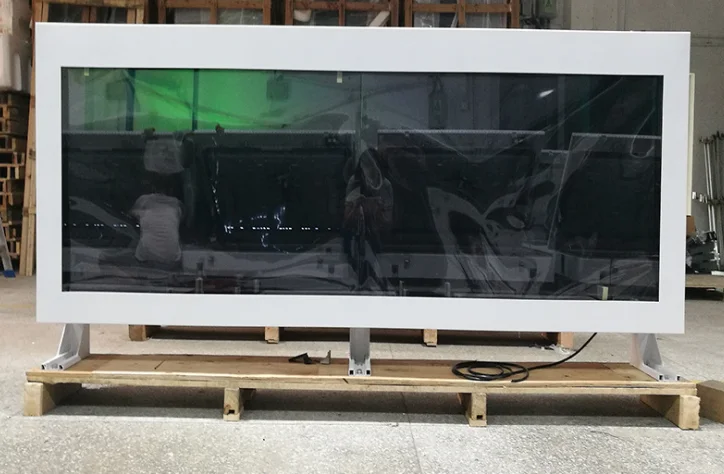 Ip65 Настенный 2000cd водонепроницаемый цифровой signage мультимедийный плеер для рекламных сообщений 65 дюймов с ПК buit in screen monitor