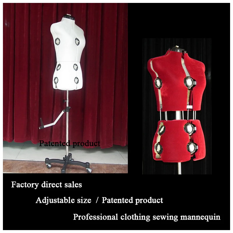 7-8year Adjustable Sewing Dressmaker Mannequin Child Body Half-style Props  Cotton Fabric Wood Disc Base Woman Pet Model B502D - AliExpress