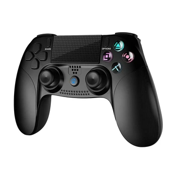 

Wireless Controller for Playstation 4/PS4 Pro/Slim Dual Vibration o Jack Contact Pad Six-Axis LED Indicator Gamepad